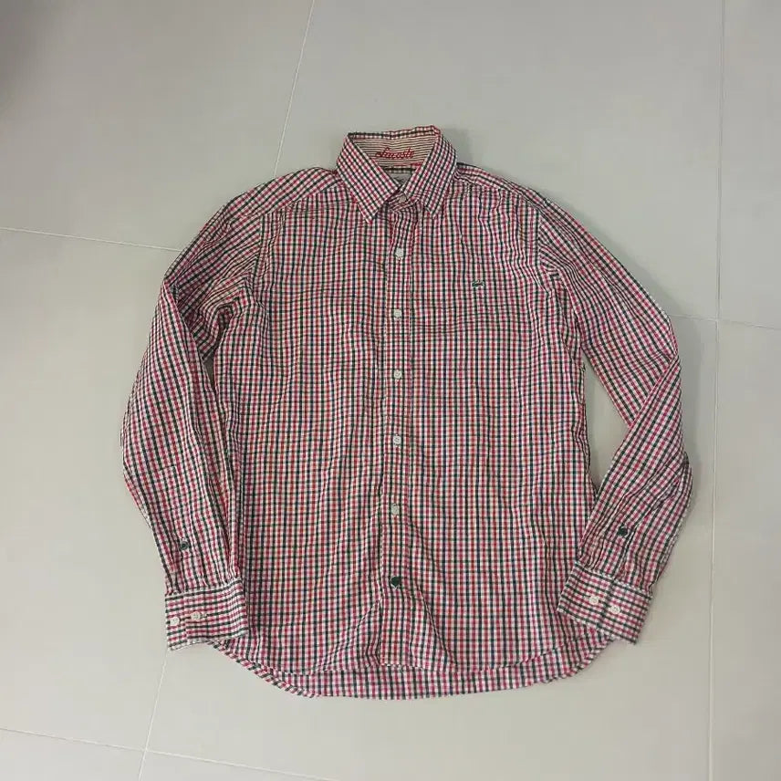 [BUNJANG] Lacoste Men's Checked Shirt / 라코스테 남성 체크 셔츠