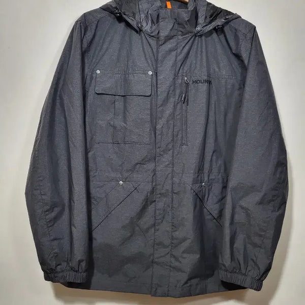 [BUNJANG] Mountia Men's Windbreaker Jacket Navy Pattern Size 100 / 마운티아 바람막이 자켓 100