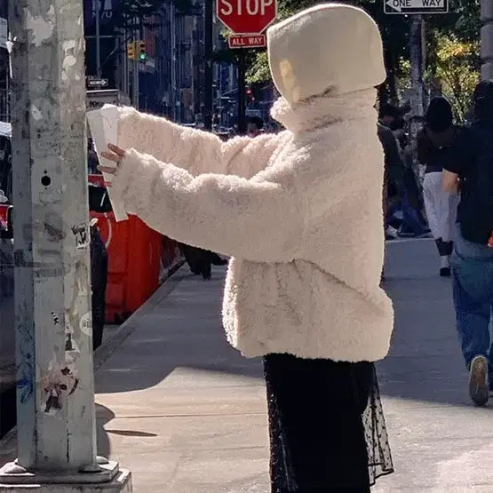 [BUNJANG] Heige Polar Bear Zip-Up / 헤이그 폴라 베어 집업