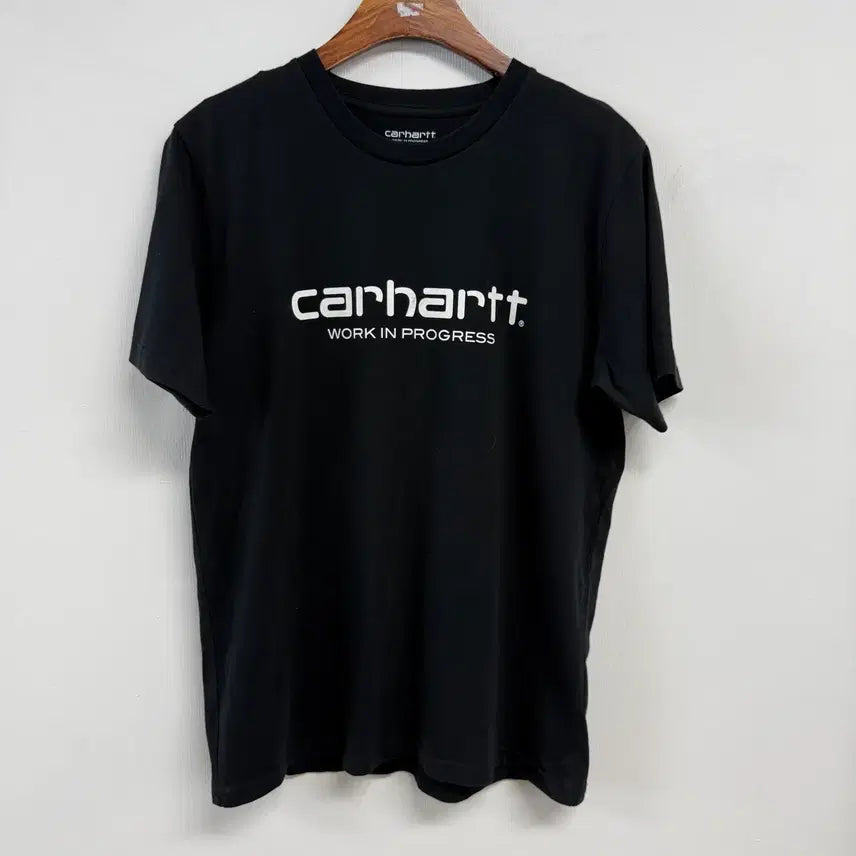 [BUNJANG] Carhartt WIP S/S Script Logo T-Shirt Black M / 칼하트 WIP 스크립트 로고 반팔티 블랙 M I017144 Js76