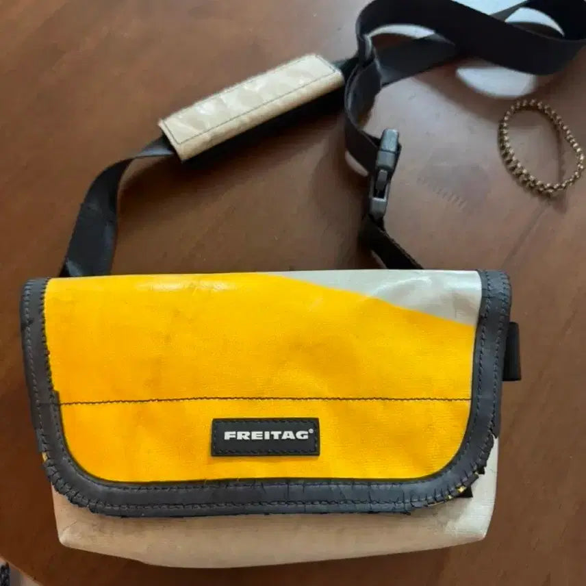 [BUNJANG] Freitag Jamie Yellow Grey Messenger Bag / 프라이탁 제이미 옐로우 그레이