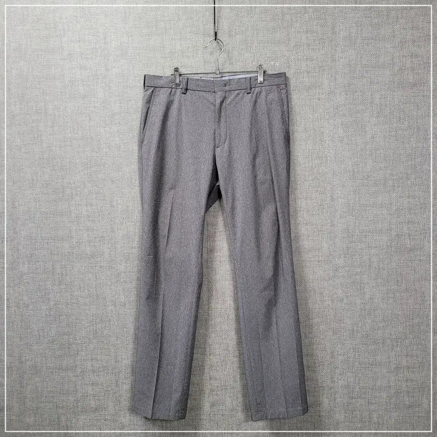 [BUNJANG] Phantom Golfwear Men's Grey Slim Fit Slacks (Size 34) / 2591. 팬텀 골프웨어 그레이슬랙스 남성34