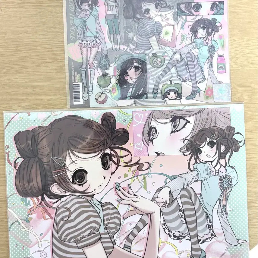 [BUNJANG] Domi World Hard A4 Poster + Sticker Set / 도미 월드 하드 A4포스터 + 스티커