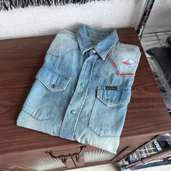 [BUNJANG] HYSTERIC GLAMOUR Western Denim Shirt / 히스테릭글래머 웨스턴 데님셔츠