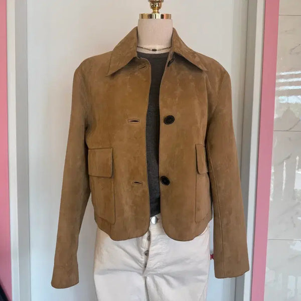 [BUNJANG] Massimo Dutti Women's Suede Jacket (Size S) / 마시모두띠 여성용 스웨이드쟈켓/S