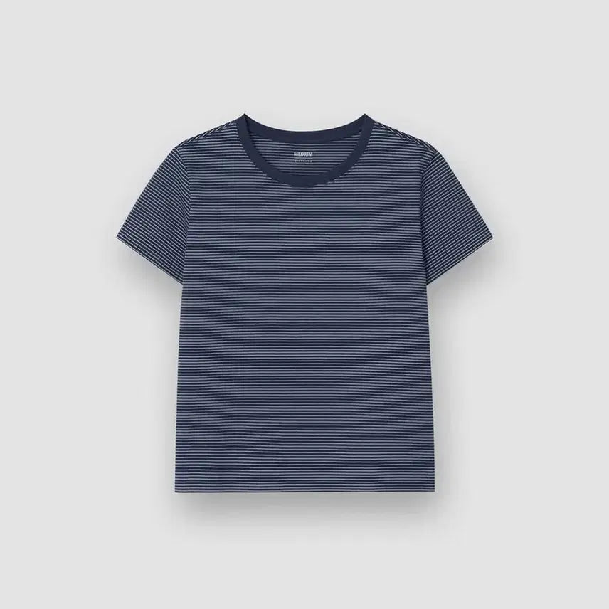[BUNJANG] Giordano Striped Short-Sleeve T-Shirt / (새상품) 지오다노 스트라이프 반팔티