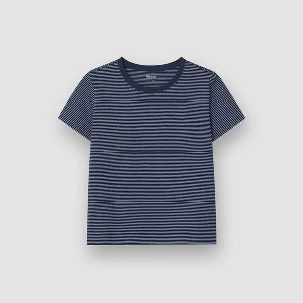 [BUNJANG] Giordano Striped Short-Sleeve T-Shirt / (새상품) 지오다노 스트라이프 반팔티