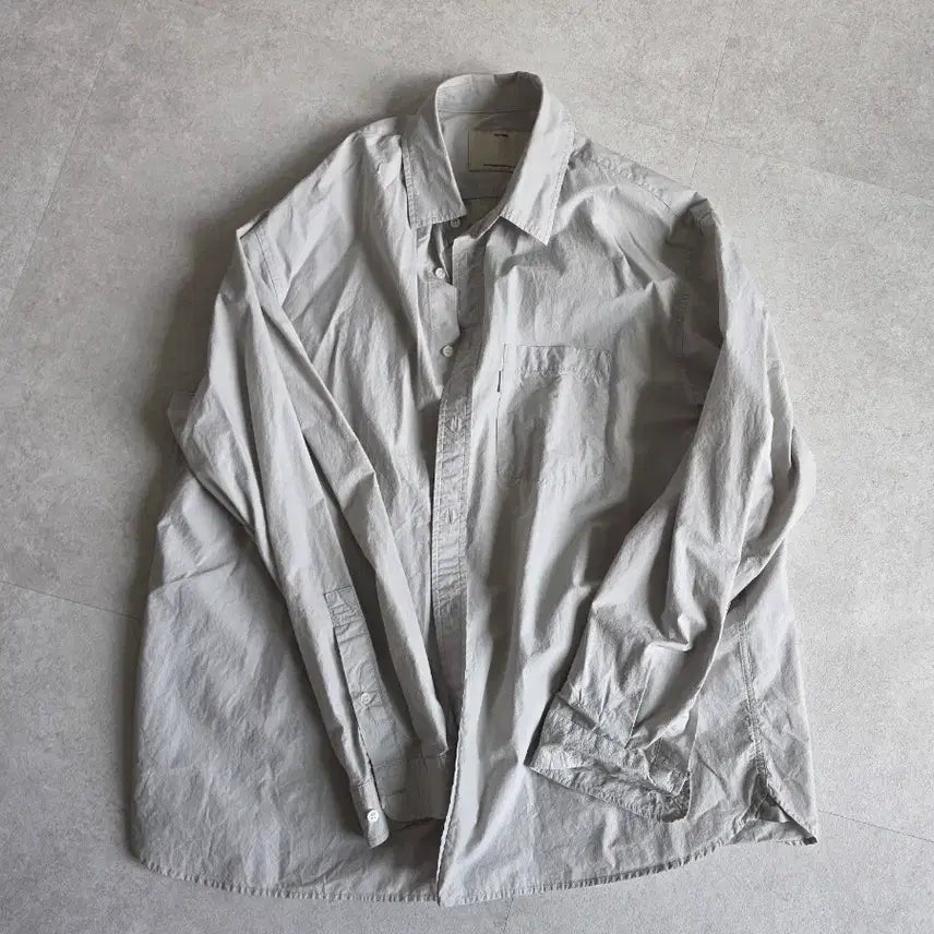 [BUNJANG] Pottery Comfort Shirt Silver Size 2 / 포터리 컴포트셔츠 실버 2