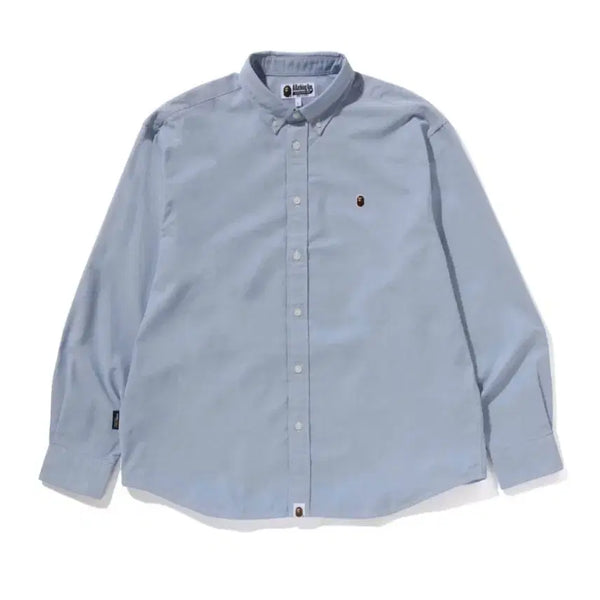 [BUNJANG] BAPE Oxford Shirt Light Blue / 베이프 옥스포드 셔츠SL 라이트 블루