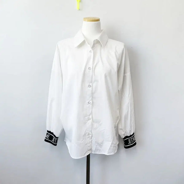 [BUNJANG] Jeansense Color Block Blouse / 배색블라우스 F 진스센스