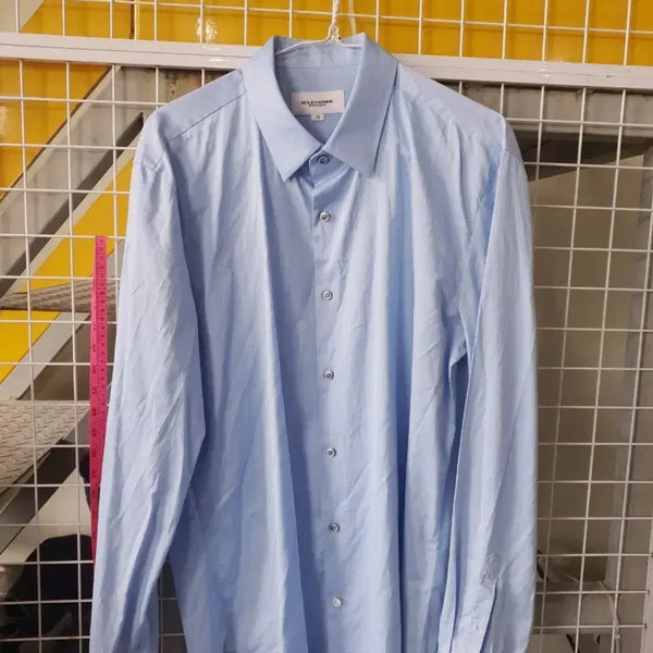 [BUNJANG] Solid Homme Woo Young Mi Authentic Sky Blue Shirt / 솔리옴므  우영미  정품 셔츠 110  하늘색