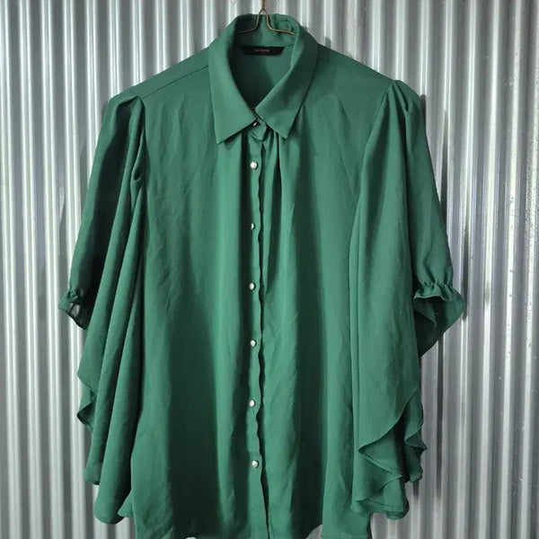 [BUNJANG] The I's Eye Green Blouse / 88 더아이잗 여성 블라우스 그린