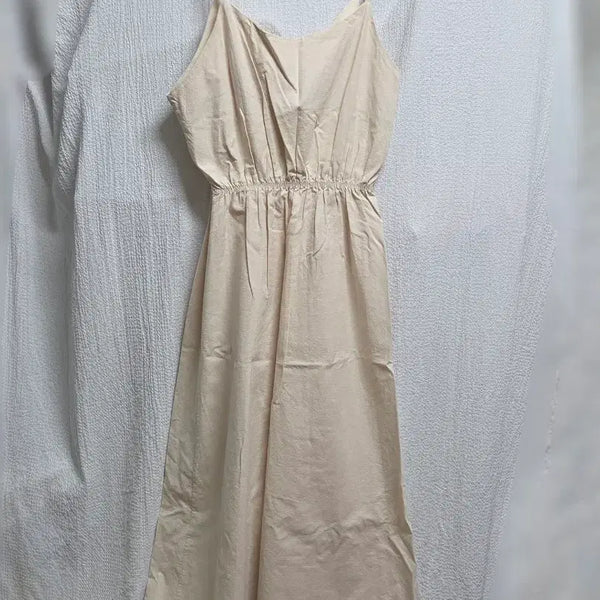 [BUNJANG] Sleeveless V-Neck Maxi Dress / 여름 롱 원피스 브이넥