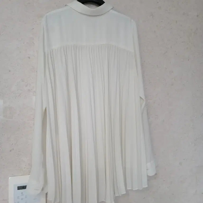 [BUNJANG] ZOOC Ivory Pleated Blouse / ZOOC블라우스 셔츠 아이보리 플리츠