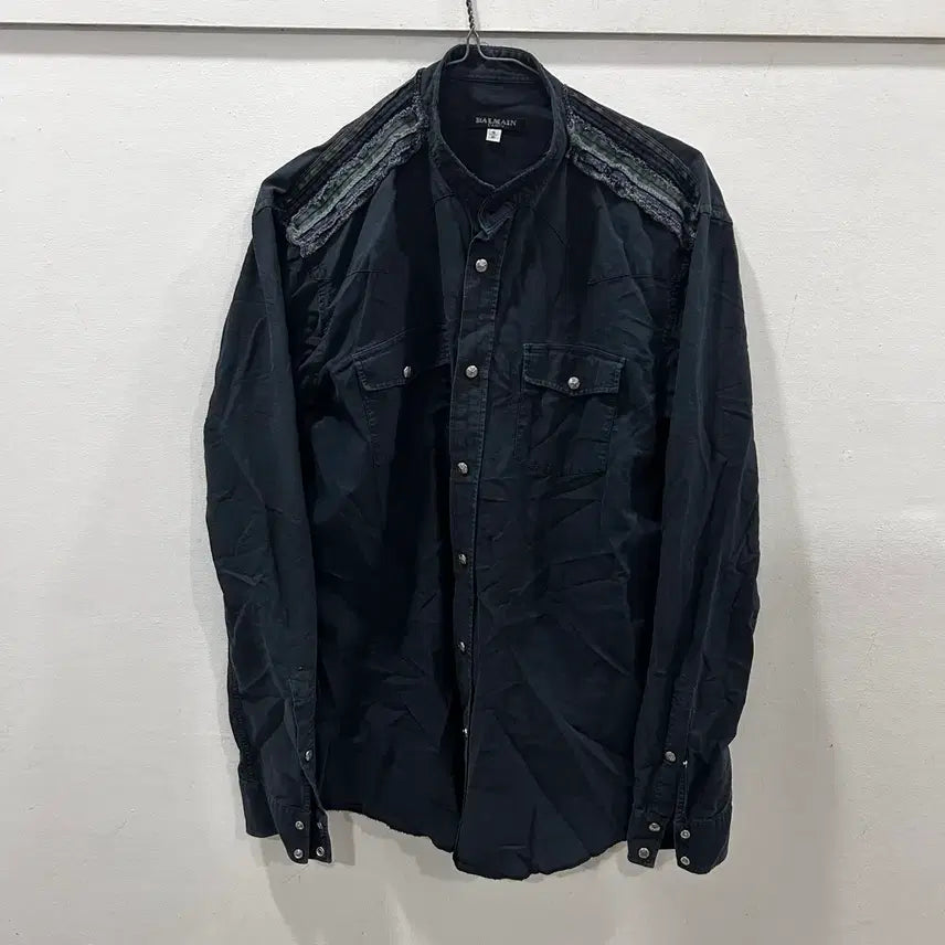 [BUNJANG] Balmain Fringe Shirt Jacket / 발망 프린지 셔츠자켓