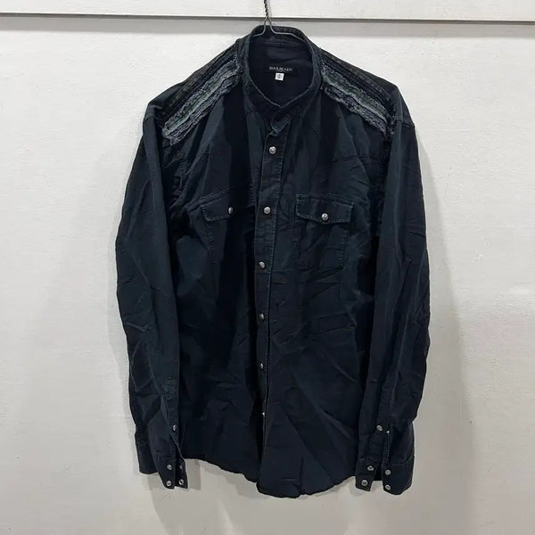 [BUNJANG] Balmain Fringe Shirt Jacket / 발망 프린지 셔츠자켓