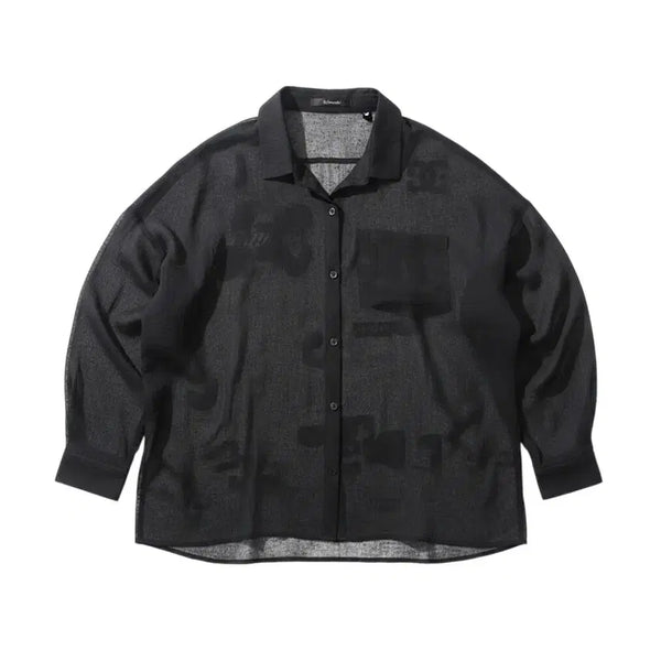 [BUNJANG] St. Frenchi See-Through Oversized Shirt Blouse / 여성F/ St.Frenchi 시스루 오버빗 셔츠블라우스 20-15