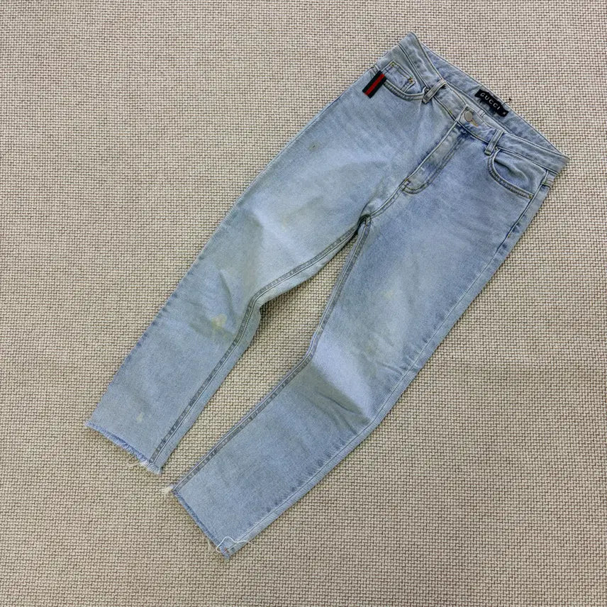 [BUNJANG] M Vintage Light Wash Denim Pants / M 빈티지 여성 연청 데님바지 0824D1