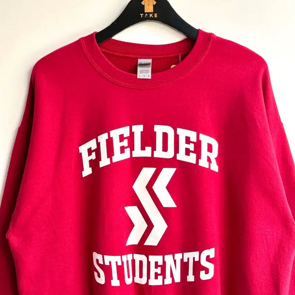 [BUNJANG] Gildan Fildar Lettering Sweatshirt Red L / 길단 필더 레터링 맨투맨 레드 L