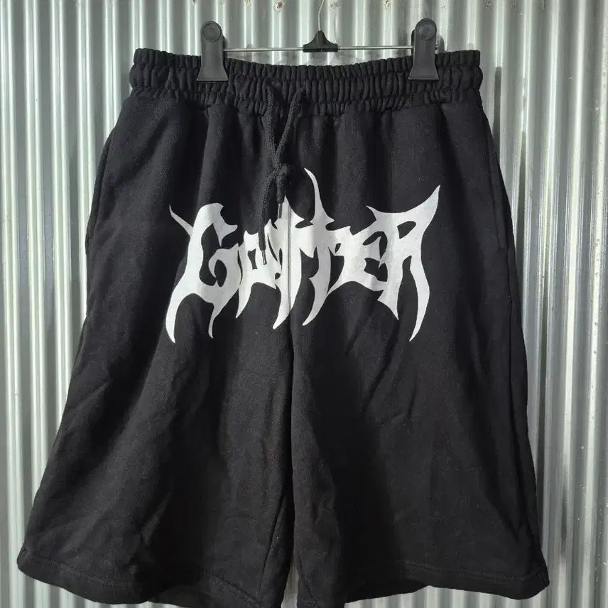 [BUNJANG] Garter Gallery Men's Black Logo Shorts / L 가터갤러리 남성 블랙 로고 반바지