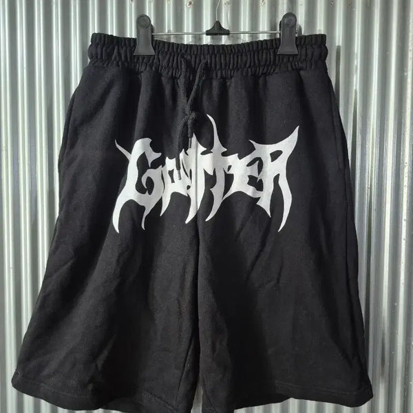 [BUNJANG] Garter Gallery Men's Black Logo Shorts / L 가터갤러리 남성 블랙 로고 반바지