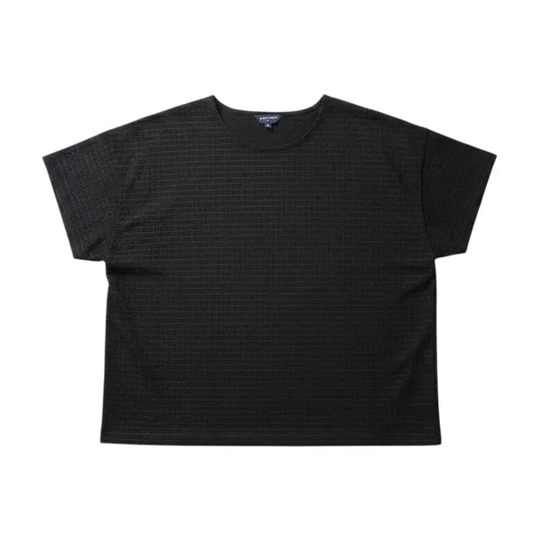 [BUNJANG] Women's 8-Pocket Check Round Neck Blouse Size 66 / 여성66/ 8주머니 체크 라운드넥 블라우스 20-16