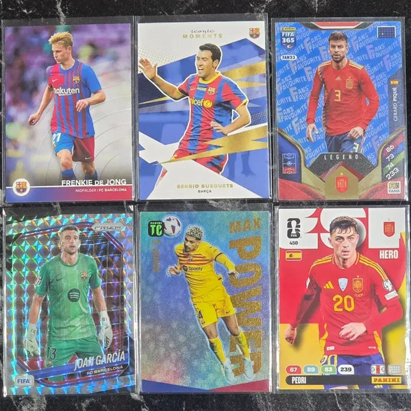 [BUNJANG] FC Barcelona Football Player Card Bundle Set / 바르셀로나 축구선수 카드 6종 일괄 판매