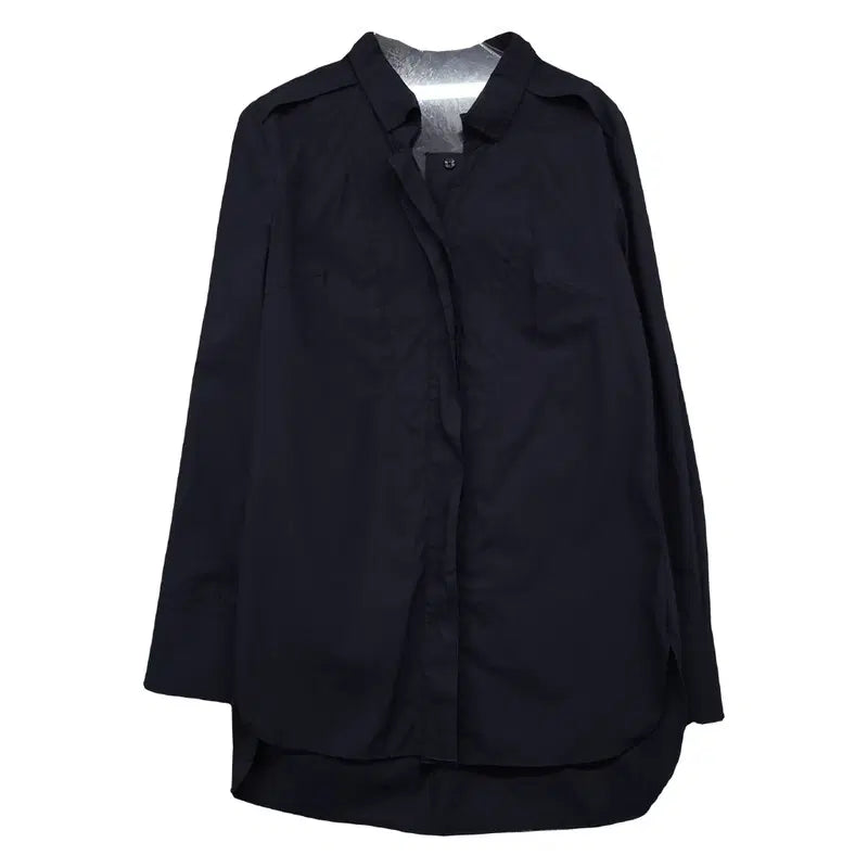 [BUNJANG] TIME Navy Shirt / 타임 네이비 셔츠 82-94-160