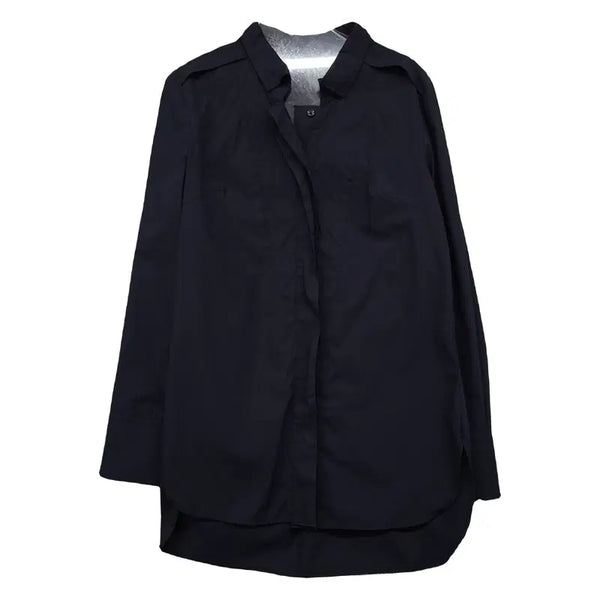 [BUNJANG] TIME Navy Shirt / 타임 네이비 셔츠 82-94-160
