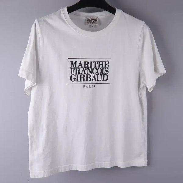 [BUNJANG] Marithe Classic Logo T-Shirt (Short Sleeve) - Size L / (여성) 마리떼 여성 클래식 로고 티셔츠(반팔) (L)