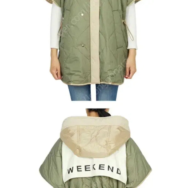 [BUNJANG] Max Mara Weekend Riva Cape Reversible Padded Coat IT36 / 막스마라 위켄드 리바 케이프 양면 패딩 it36사이즈