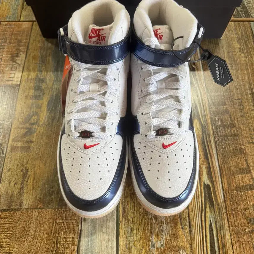 [BUNJANG] Nike Air Force 1 Mid QS University Red Midnight Navy (285) / [새상품] 나이키 에어포스1 미드 QS 285사이즈