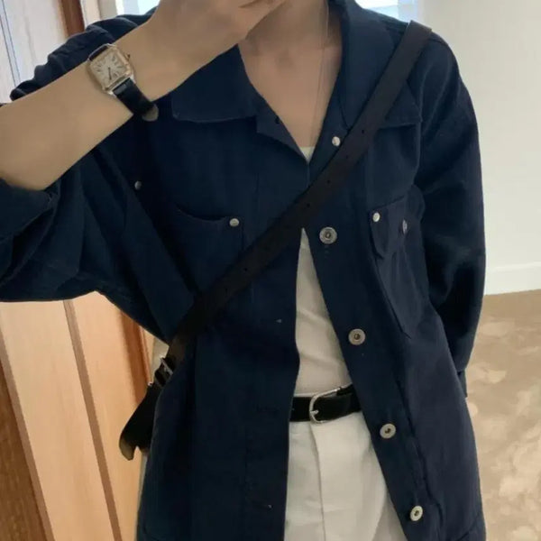 [BUNJANG] Ounce Navy Work Jacket / ounce 온스 워크 자켓 네이비