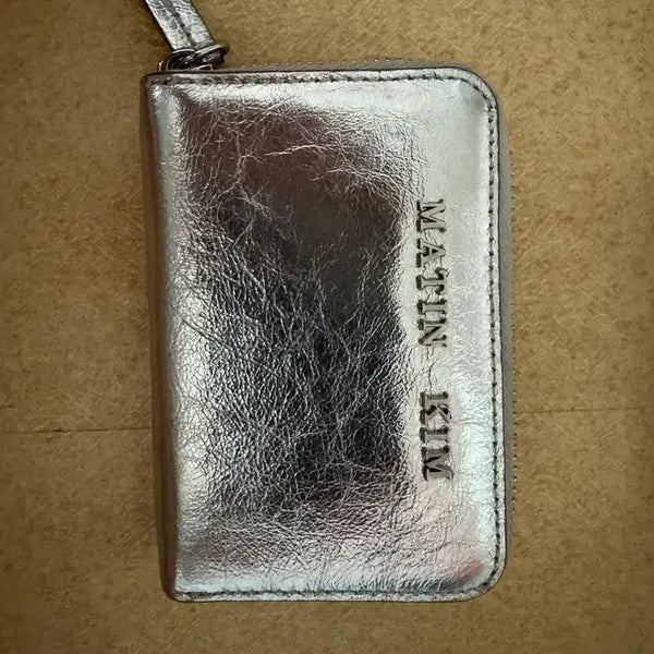 [BUNJANG] Matinkim Compact Wallet Silver + Chain Set / 마뗑킴 컴팩트 지갑 실버 색상+체인 세트