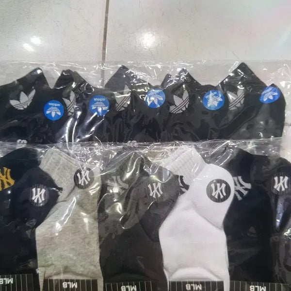 [BUNJANG] Adidas x MLB Logo Socks (20-Pair Set) / 양말