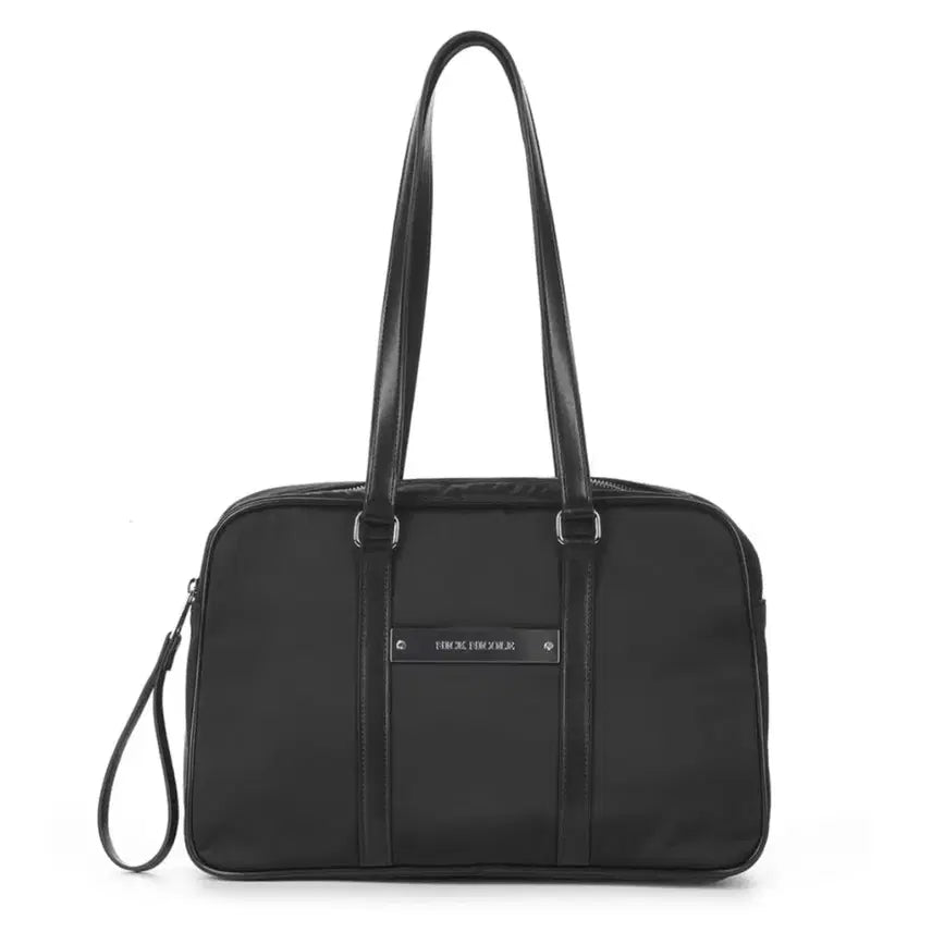 [BUNJANG] N&N Crystal Nylon Combi Boston Bag / 닉앤니콜 크리스탈 나일론 콤비 보스턴 백