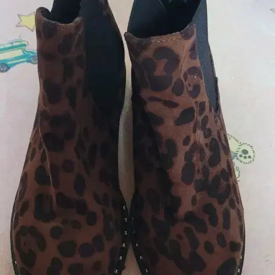 [BUNJANG] Leopard Ankle Boots (225) / ㅅ거상품  레오파드  앵글부츠   225
