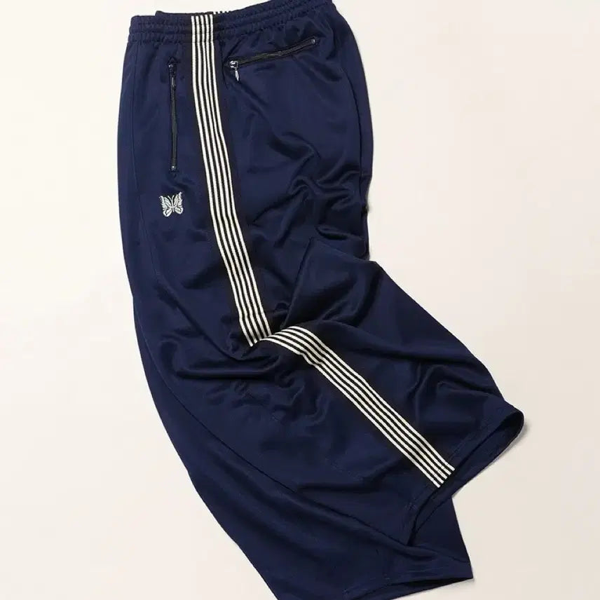 [BUNJANG] Needles x Loftman 50th Anniversary HD Track Pants - Polyester Smooth, Navy, M / 니들스 로프트맨 50th 별주 HD 트랙팬츠 폴리스무스 네이비 M