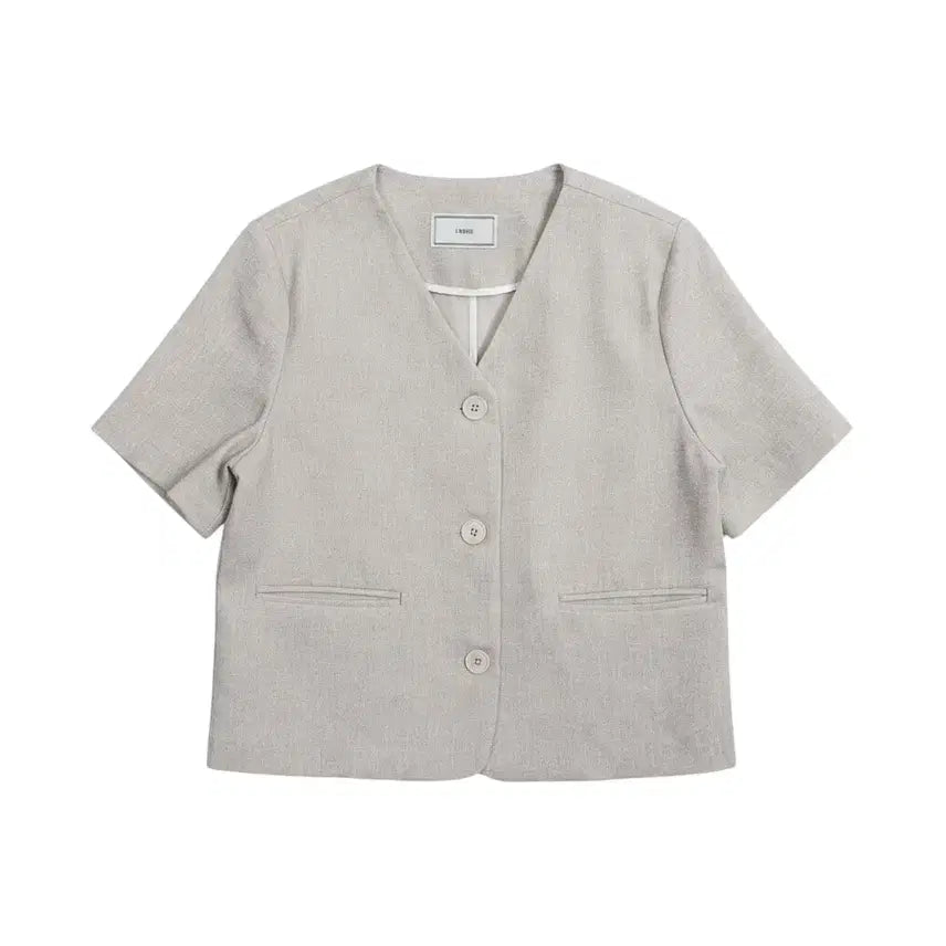 [BUNJANG] Irene V-Neck Short Sleeve Jacket IV / 여성F/ I'RENE 브이넥 반팔자켓IV 20-17
