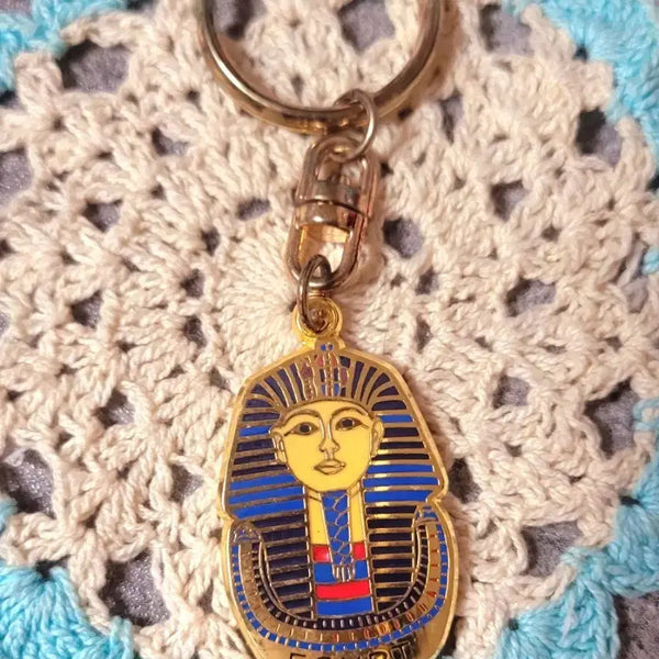[BUNJANG] Golden Egyptian Pharaoh Keychain / 황금빛 이집트 파라오 키링/ 소장용 ( 수집품 )