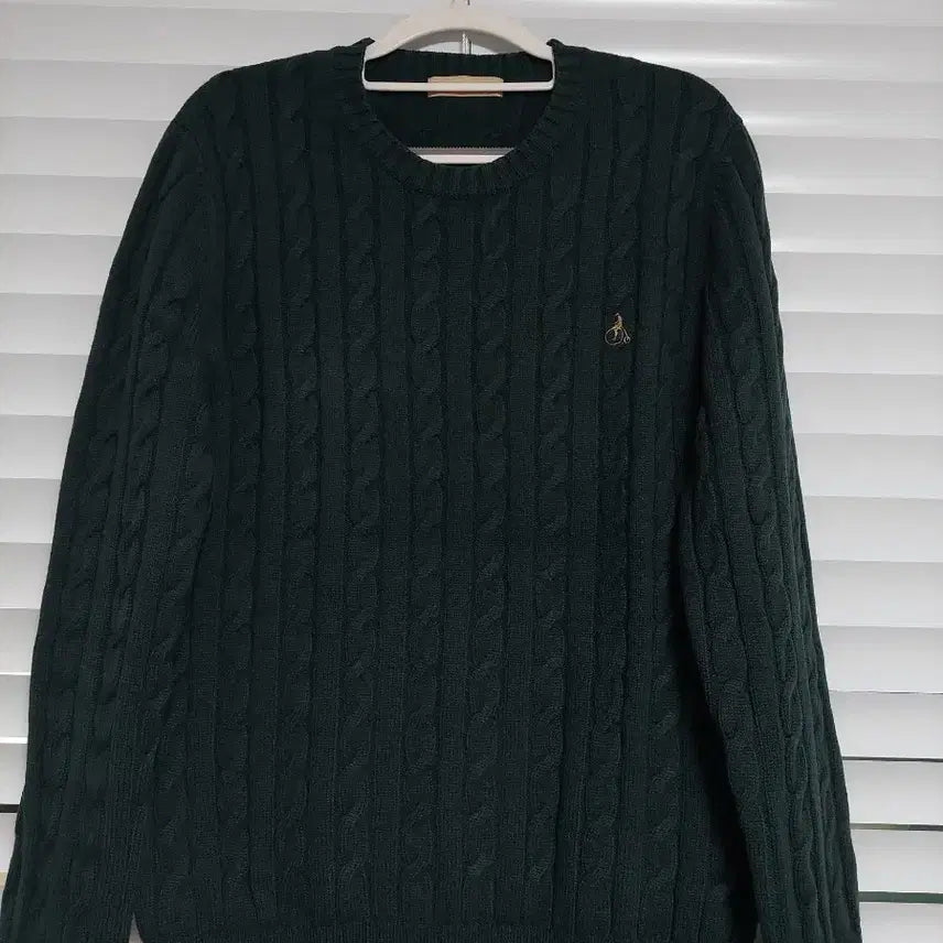 [BUNJANG] Beanpole 100% Wool Cable Knit Pullover Sweater / 빈폴 꽈배기 케이블니트 모100 니트 풀오버