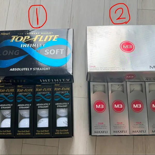 [BUNJANG] Maxfli Topflite Golf Balls (2 Types) / 새상품) 탑플라이트 / Maxfli 골프공(2종)