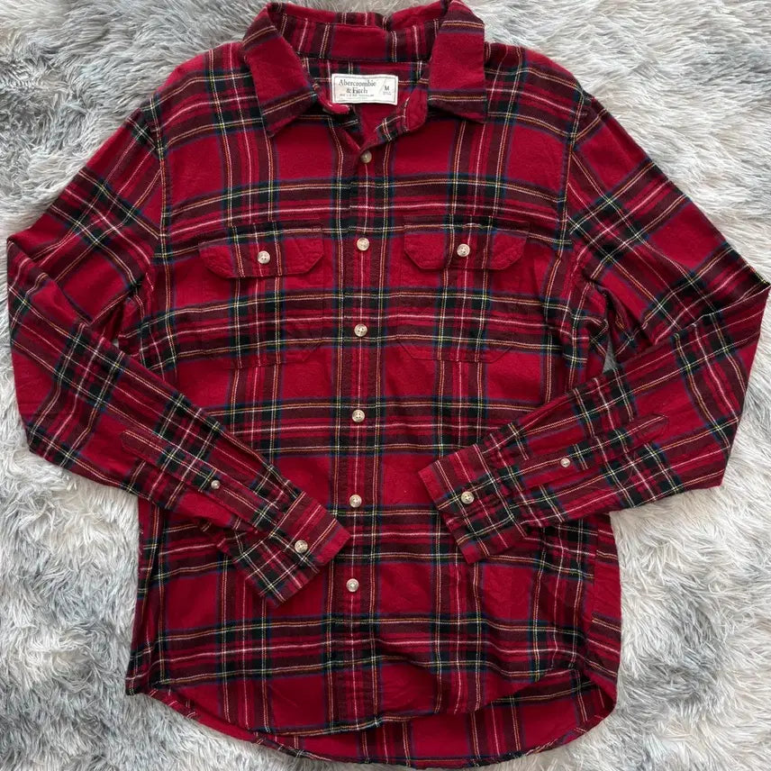 [BUNJANG] Abercrombie & Fitch Flannel Check Shirt / 아베크롬비 앤 피치 플란넬 체크 남방