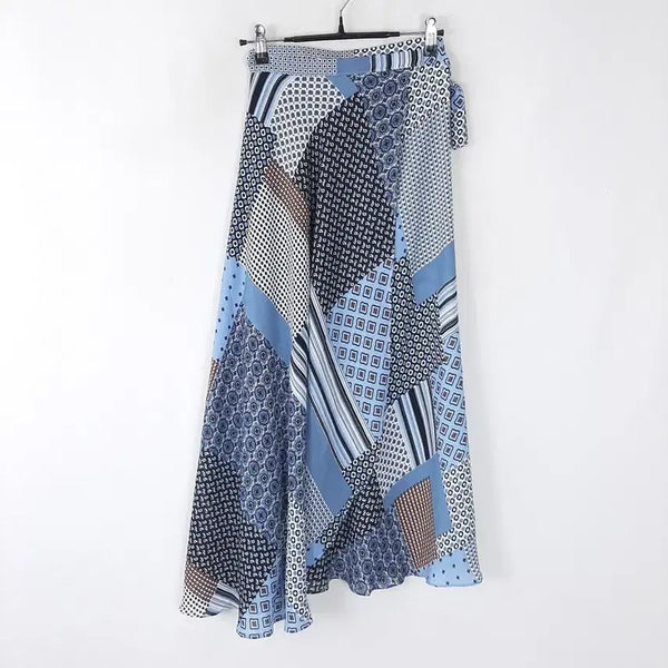 [BUNJANG] LeShop Chiffon Wrap Long Skirt / 르샵 쉬폰 랩 롱스커트F