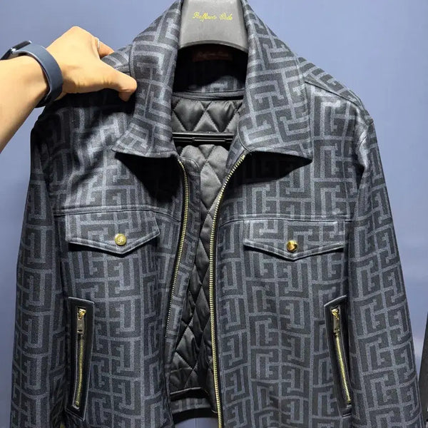 [BUNJANG] Rafinato RT Monogram Trucker Jacket Size 48 / 라피나토 RT모노그램 트러커 자켓 48