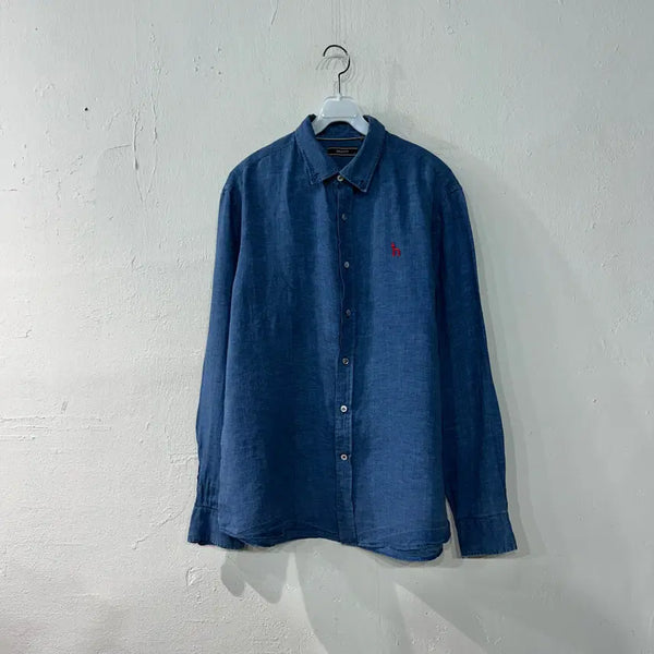[BUNJANG] Hazzys Linen Shirt 105 / 헤지스 린넨 셔츠 105