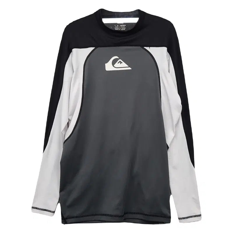 [BUNJANG] Quiksilver Long Sleeve Rash Guard Printing Black L / 퀵실버 레쉬가드 프린팅 블랙 긴팔티 L