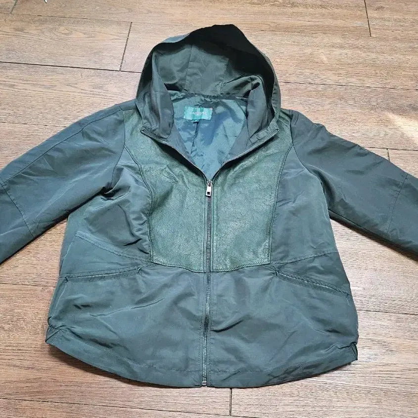 [BUNJANG] Crocodile Lambskin Colorblock Hooded Jumper Jacket / 크로커다일 양가죽 배색 후드 점퍼 자켓 판매합니다