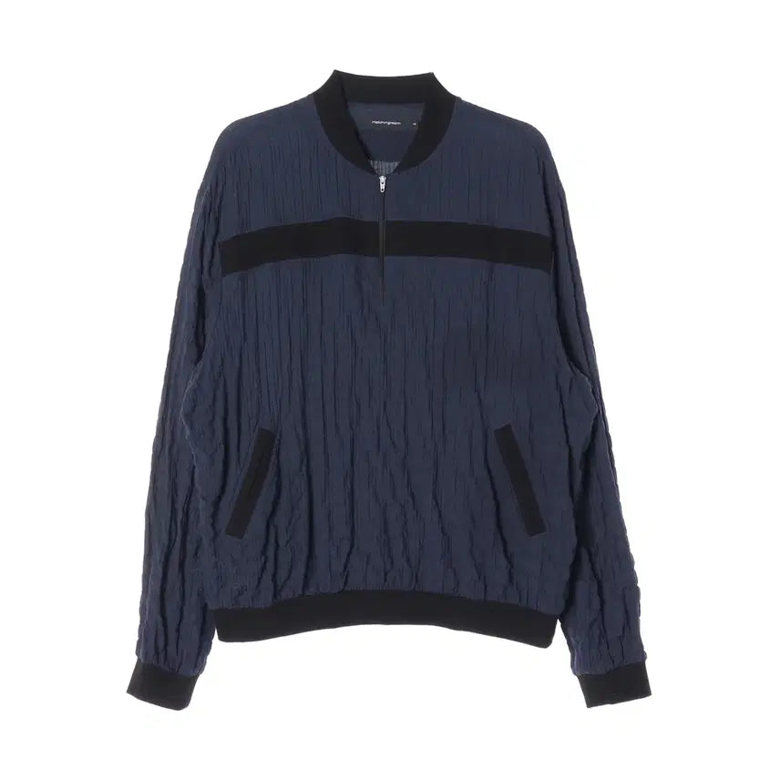 [BUNJANG] Haechi Room 23SS Archive Half-Zip Pullover Shirt Dark Navy / 해칭룸 23SS Archive 아카이브 반집업 풀오버 셔츠 다크 네이비