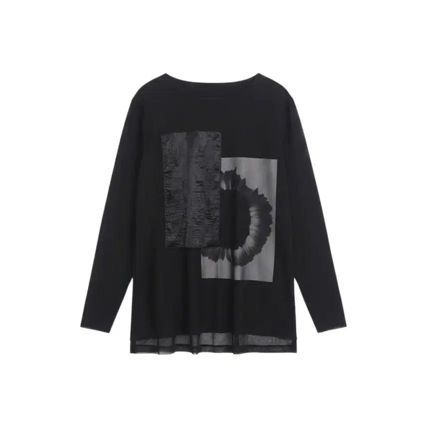 [BUNJANG] Sang Bong Round Neck Blouse / 여성55/ 이상봉 라운드넥 블라우스BK 20-21